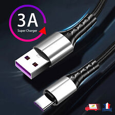 Câble USB Type C 3A Charge Rapide Chargeur et Transfert de Données Sync cordon , occasion d'occasion  Orleans-