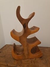 Vintage NATCHEZ Acacia Wood 6 Bottle Wine Rack for sale  Shipping to South Africa