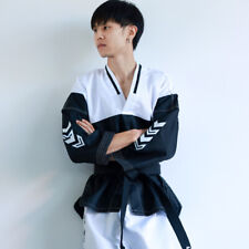 Usado, Uniforme de Taekwondo Corea Cuello en V Dobok Uniformes Blancos Tae Kwon Do MMA Artes Marciales segunda mano  Embacar hacia Mexico