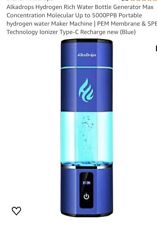 Alkadrops hydrogen water for sale  WARRINGTON