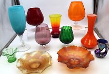 Collection coloured glassware for sale  DAVENTRY