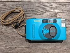 Câmera de Filme Vintage Canon Snappy S 35mm Point And Shoot Azul Verde Anos 90 Y2K, usado comprar usado  Enviando para Brazil