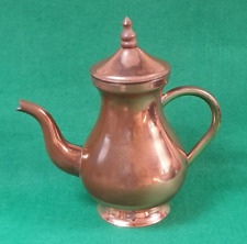 Used, Vintage 2 pint Copper 9" Tea Coffee Pot - Made in Portugal for sale  Shipping to South Africa