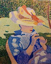 Woman sewing acrylic for sale  Hewitt
