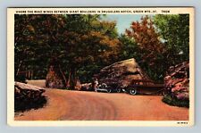 Cartão postal vintage Green Mountains VT, pedras gigantes em entalhe de contrabandistas, Vermont comprar usado  Enviando para Brazil