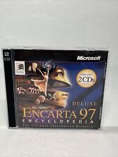Microsoft Encarta 97 Deluxe 2 CDs Windows 95 for sale  Shipping to South Africa