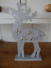 Silver glitter wooden for sale  BEDFORD