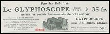 Publicité glyphoscope apparei d'occasion  Villeneuve-l'Archevêque