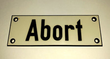Altes schild abort gebraucht kaufen  Deutschland