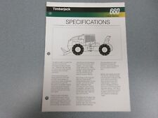 Timberjack 660 Cable Skidder Sales Sheet 2 Pages  for sale  Shipping to South Africa