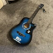 Blue acoustic guitar for sale  MARCH