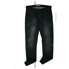 MERISH Herren Jeans Hose destroyed Slim Fit XL W36 L34 used look schwarz stretch comprar usado  Enviando para Brazil