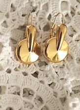 gold leverback earrings for sale  SOUTHAMPTON