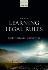 Learning Legal Rules: A Students' Guide to Legal Method and Reasoning By James segunda mano  Embacar hacia Mexico