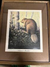 Framed art work for sale  Beaver