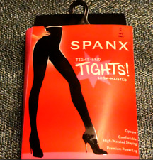 SPANX Very Black SZ B High Waisted Tight End Tights FH4315 Open Package for sale  Shipping to South Africa