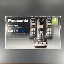 Used, OPEN Panasonic KX-TG4223 DECT 6.0 Cordless Phone Digital Answering 3 Handsets for sale  Shipping to South Africa
