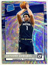 2020-21 Donruss Optic Anthony Edwards Rated Rookie Silver Wave Prizm Card RC for sale  Shipping to South Africa