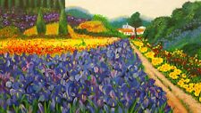 Orchid field serigraph for sale  Shipping to Canada