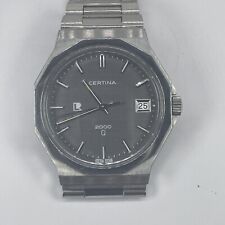 Relógio masculino Certina 200 mostrador Q fabricado na Suíça caixa prata #186 1001 41 aço inoxidável P comprar usado  Enviando para Brazil