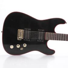 Guitarra eléctrica Cort 1980 negra y roja con cabezal estilo Jackson #43829, usado segunda mano  Embacar hacia Argentina