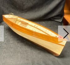 Vintage Wooden Model Scratch Built Boat Hull, used for sale  Shipping to South Africa