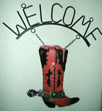 cowboy boots welcome sign for sale  Punta Gorda