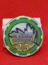 Black Oak Casino $25 Casino Chip, used for sale  Shipping to South Africa