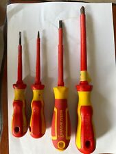 Four electricians screwdrivers for sale  LEEDS