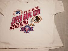 Camiseta Vintage Washington Redskins XL Branca Super Bowl XXVI 1991 Ponto Único  comprar usado  Enviando para Brazil