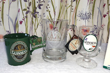 Guinness Glass Tankard, Guinness Glass Goblet & Guinness Coffee/Tea Mug for sale  Shipping to Ireland