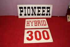 Large Vintage 1950's Pioneer Hybrid Seed Corn Farm 3 Piece 36" Sign for sale  Bloomington