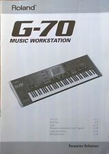 Teclado sintetizador Roland G-70 parâmetro original referência manual do proprietário livro comprar usado  Enviando para Brazil