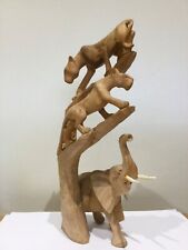 Carved wooden jungle for sale  SHEFFIELD