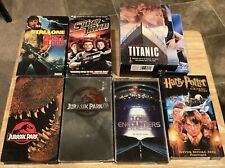 Lote VHS de 8: Jurassic Park, Close Encounters, Harry Potter, Rambo, Titanic + comprar usado  Enviando para Brazil