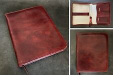Antique Vintage Quality Red Calf Leather Letter Writing Case Stationery Folder, used for sale  Shipping to South Africa