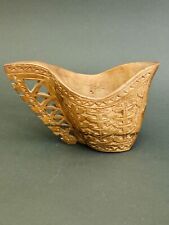Used, Vintage Yugoslavian HAND CARVED WOOD WEDDING CUP KUKSA Single Handle for sale  Shipping to South Africa