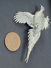 Pheasant bird silver for sale  BELFAST