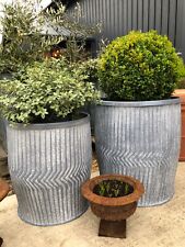 Set two galvanised for sale  OAKHAM