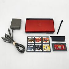 Paquete de sistema de consola portátil Nintendo DS Lite rojo + 7 juegos, cargador (USG-001) segunda mano  Embacar hacia Argentina