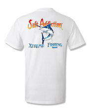 Salt Addiction Saltwater fishing t shirt,Blue Marlin,offshore fishing,reel,rod for sale  Shipping to South Africa