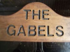 Personalised carved oak for sale  HINCKLEY