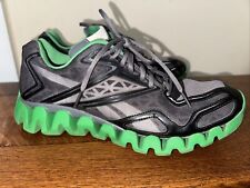 Zapatillas deportivas para correr Reebok Zigtech negras gris verde para hombre talla 12,5 segunda mano  Embacar hacia Argentina