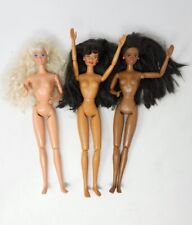 Lote de 3 bonecas Barbie anos 90 cotovelos articulados joelhos torção e volta Mattel morena  comprar usado  Enviando para Brazil