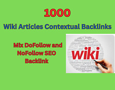 1000 artículos wiki mezcla de backlinks contextuales DoFollow y NoFollow SEO backlinks segunda mano  Embacar hacia Argentina