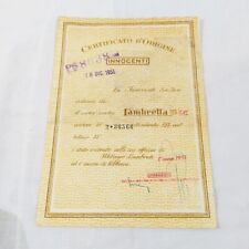Innocenti certificato origine usato  Forli