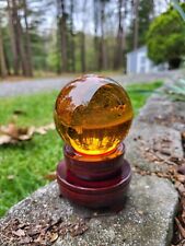 Amber Asian Rare Glass Ball Sphere  + Stand for sale  Shipping to South Africa