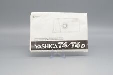 Yashica t4d instructions for sale  SHREWSBURY