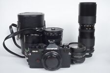 [LARGE LOT] Olympus OM-2 SP Spot Program Black 35mm Camera w/ 4 Lenses for sale  Shipping to South Africa