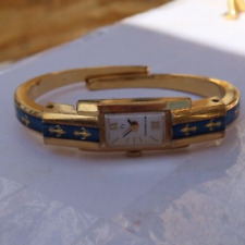 RARO Reloj Pulsera Suizo Vintage Damas Bucherer Tono Dorado Q Esmalte LOOK SIN PRECIO BASE segunda mano  Embacar hacia Argentina